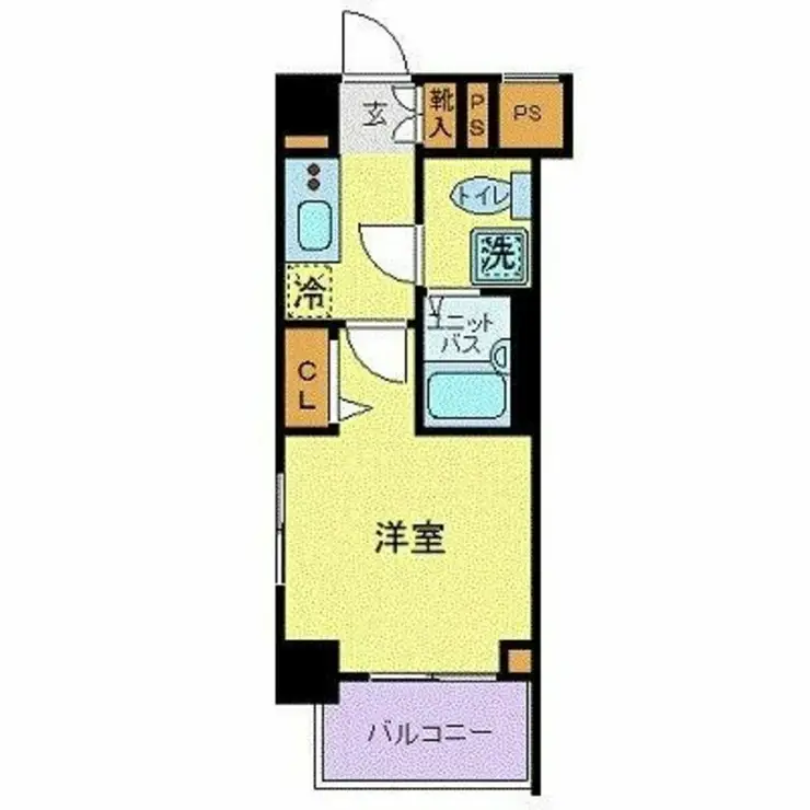 スカイコート川崎西口 7階階 間取り