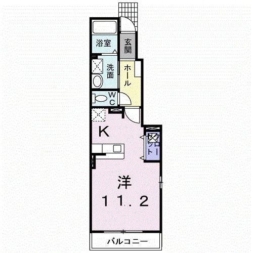フォルスラーマ(ワンルーム/1階)の間取り写真