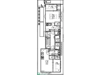 KEIAI RESIDENCE新松戸I(1LDK/2階)の間取り写真