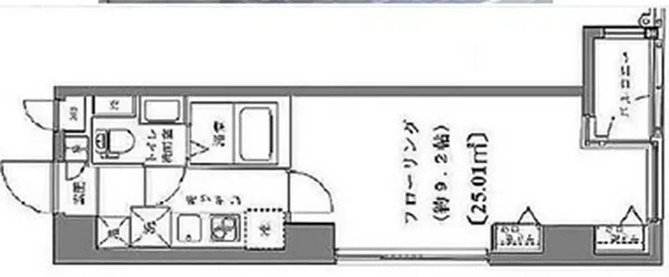 ライジングプレイス月島 4階階 間取り