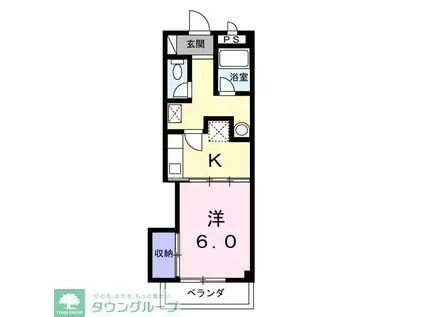 PRIMROSE・NATIVE(1K/1階)の間取り写真