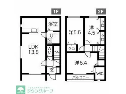 MERVEILLE II(3LDK/1階)の間取り写真