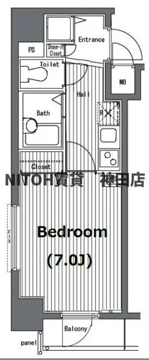 ガラ・グランディ日本橋 10階階 間取り