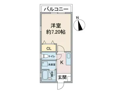 GRACE TSUKADA(1K/1階)の間取り写真