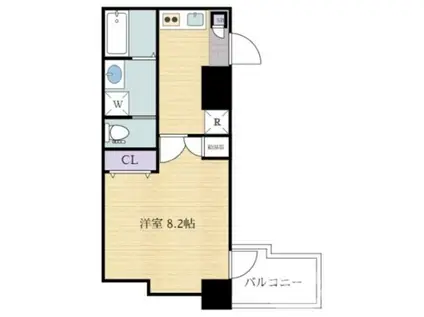 エヌエムキャトフヴァンサンク(1K/2階)の間取り写真