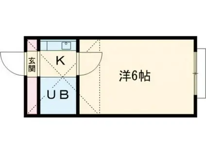 プラザ ドゥ エピカ(1K/2階)の間取り写真