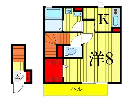 LILIENBERG(1K/1階)の間取り写真