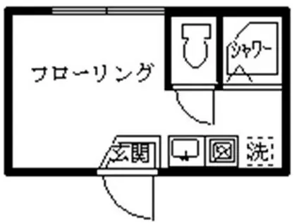 グレース レーヌ(ワンルーム/1階)の間取り写真