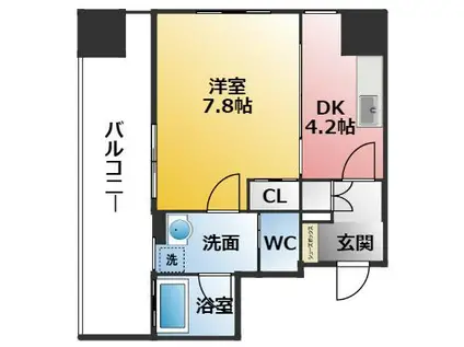さくらHILLS NAGOYA ウエスト(1LDK/3階)の間取り写真