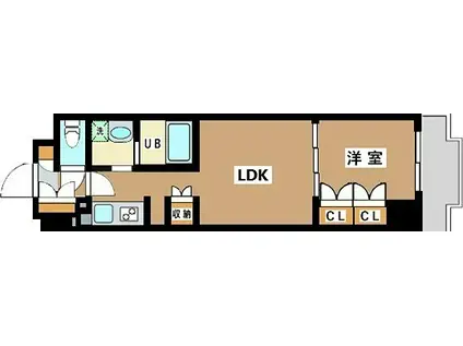 JUTOWERFRONT千石(1LDK/6階)の間取り写真