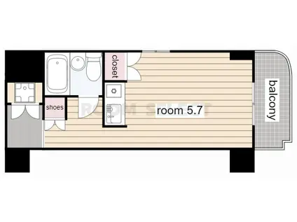 朝日プラザ名古屋ターミナルスクエア(ワンルーム/11階)の間取り写真