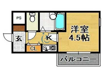 フローララポルテ(1K/5階)の間取り写真