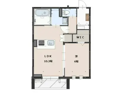 グラン・ルミエール(1LDK/2階)の間取り写真