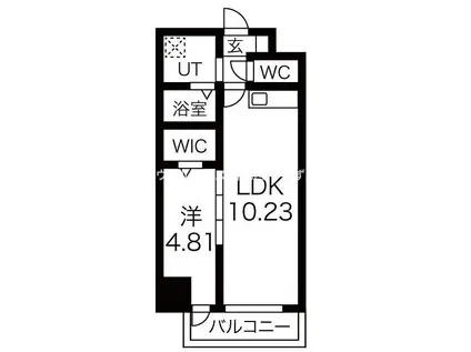 FREEDOM RESIDENCE堺深井沢町(1LDK/7階)の間取り写真
