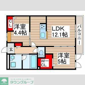 RICHESSE(2LDK/3階)の間取り写真