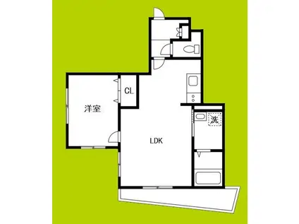 リブレメゾン本町I(1LDK/3階)の間取り写真