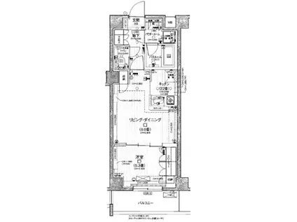 デュオステージ横濱赤門通(1LDK/7階)の間取り写真