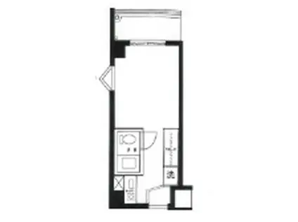 ルクレ青葉台(ワンルーム/3階)の間取り写真