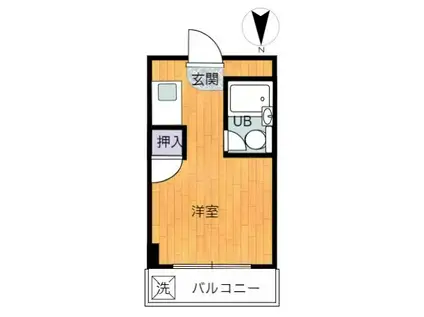 ザ・シティ十三(ワンルーム/3階)の間取り写真