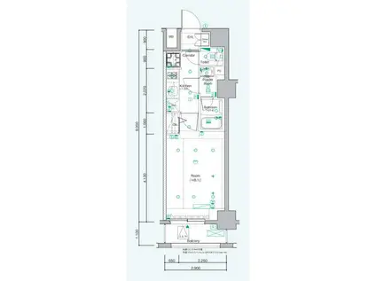 SYFORME MINAMI-IKEBUKURO(1K/6階)の間取り写真