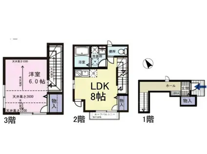 BELL-NEXT(1LDK/1階)の間取り写真