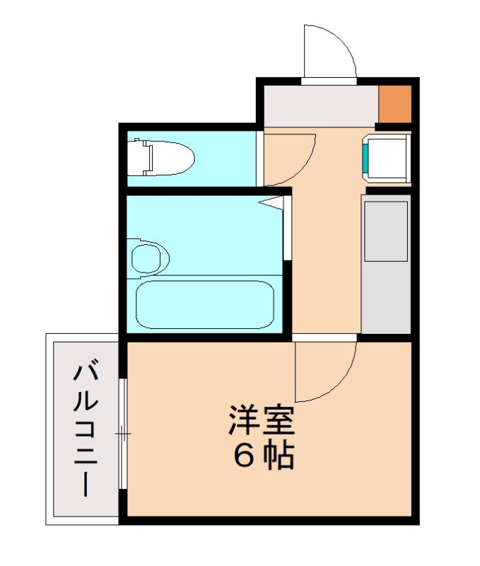 マンション葉山自由ヶ丘(1K/4階)の間取り写真