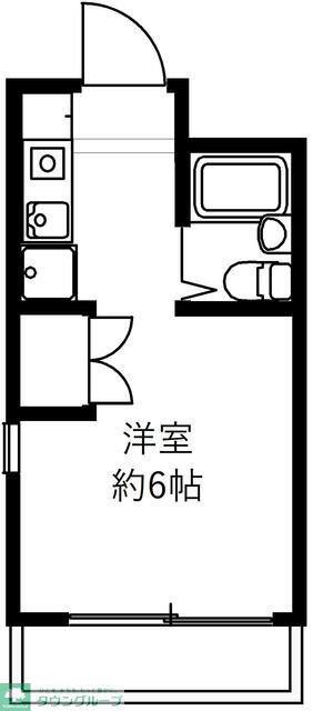 パラシオン町田(ワンルーム/1階)の間取り写真