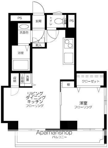 シンフォニーI(2DK/2階)の間取り写真