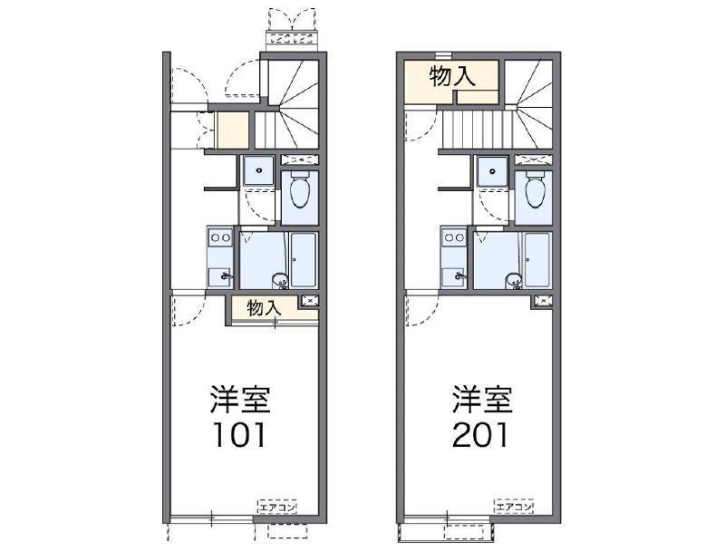 レオネクスト藤B(1K/1階)の間取り写真