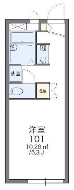 レオパレス東(1K/2階)の間取り写真