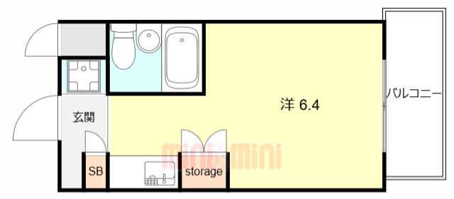 デリード塚本駅前(ワンルーム/7階)の間取り写真