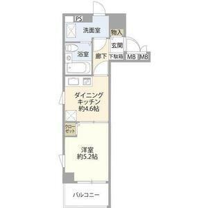 サンライズ浅草(1DK/11階)の間取り写真