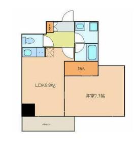 PAPILLON PAPILLON(1LDK/6階)の間取り写真