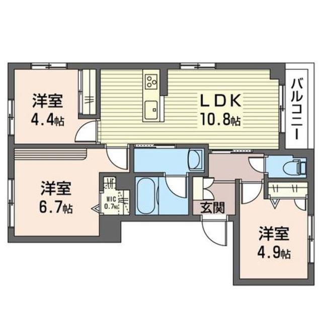 ハイム ウィンストン(3LDK/2階)の間取り写真