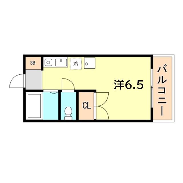ハイツエクシード2(ワンルーム/1階)の間取り写真