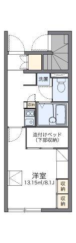 レオパレス上渡津(1K/1階)の間取り写真