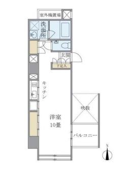 東京松屋ユニティー(ワンルーム/7階)の間取り写真
