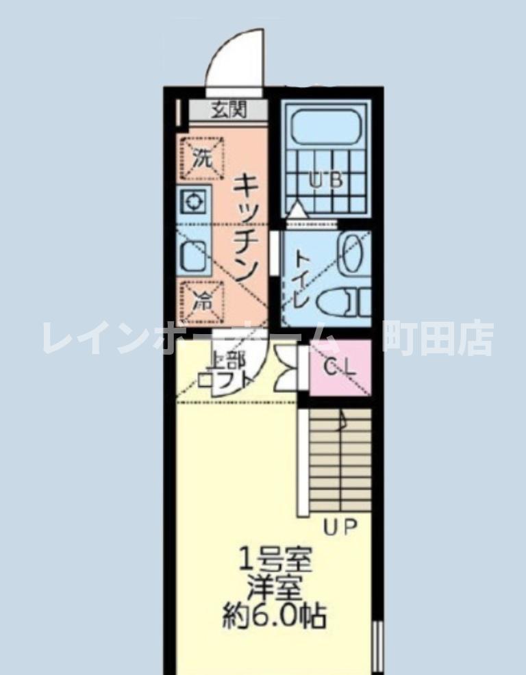 シティハイツ新磯野2号棟(1K/1階)の間取り写真