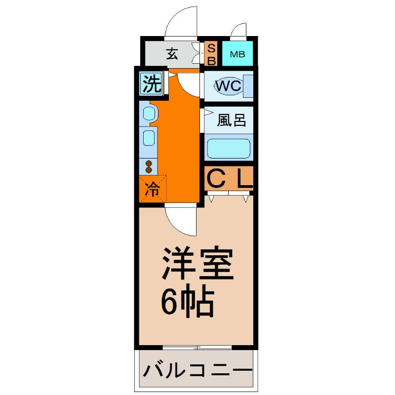 プレサンス新栄リミックス(ワンルーム/4階)の間取り写真