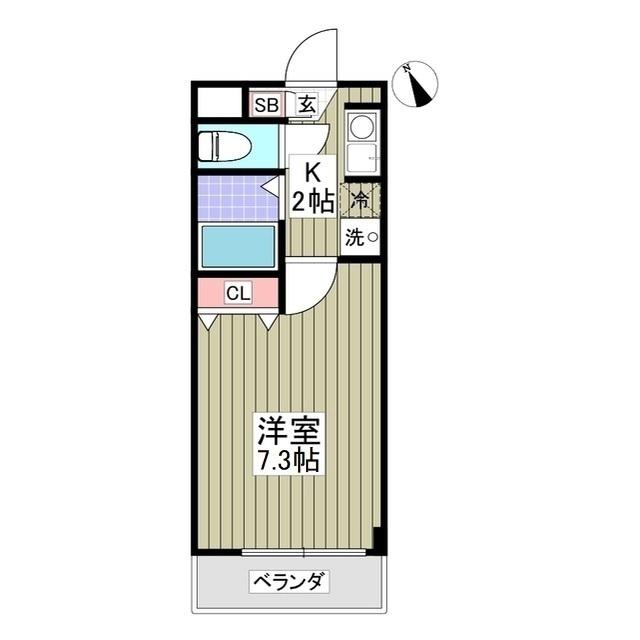 エトワールチヒロ(1K/2階)の間取り写真