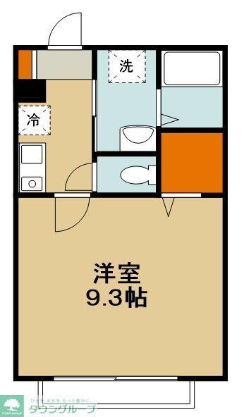 キャトルセゾン(1K/1階)の間取り写真