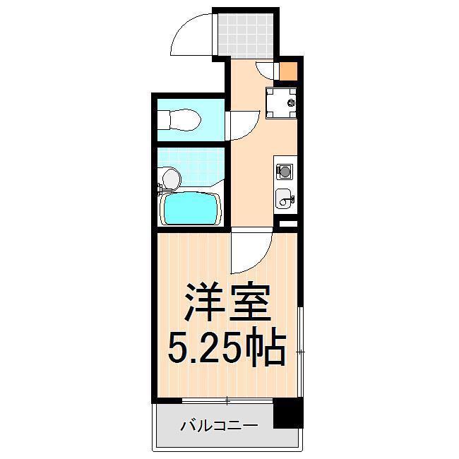 URBAN・STAGE上野(1K/5階)の間取り写真