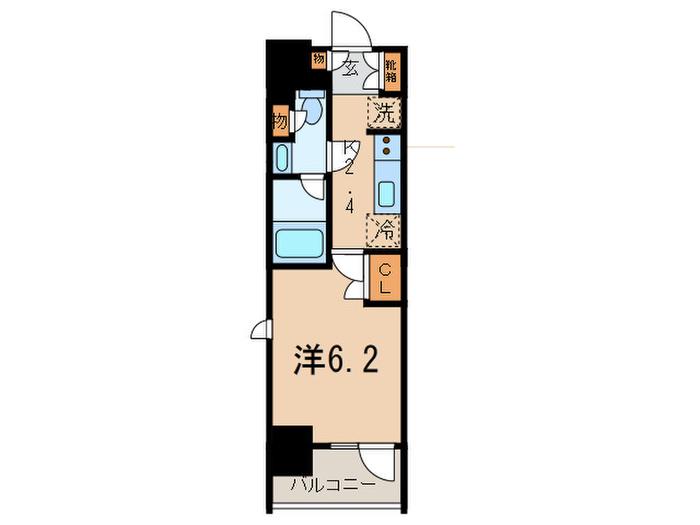 コンフォリア品川イースト(1K/5階)の間取り写真