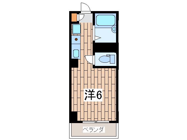 ベルハイム東戸塚(ワンルーム/1階)の間取り写真
