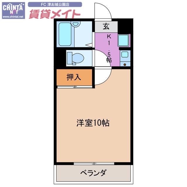 パレスショーワ(1K/2階)の間取り写真