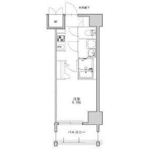 S-RESIDENCE名駅北ALESIA(1K/12階)の間取り写真
