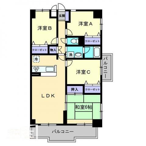 リマーニ太田(4LDK/2階)の間取り写真
