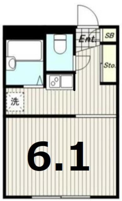 レオパレスアクア(1K/2階)の間取り写真