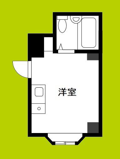 ジオナ深江橋(ワンルーム/6階)の間取り写真