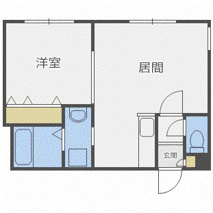 ORION188(1LDK/3階)の間取り写真
